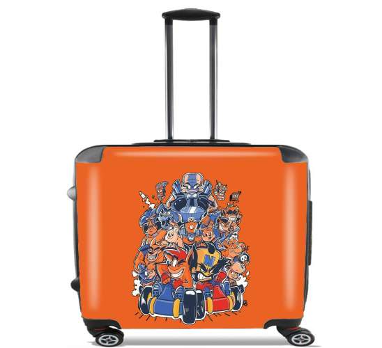  Crash Team Racing Fan Art para Ruedas cabina bolsa de equipaje maleta trolley 17" laptop