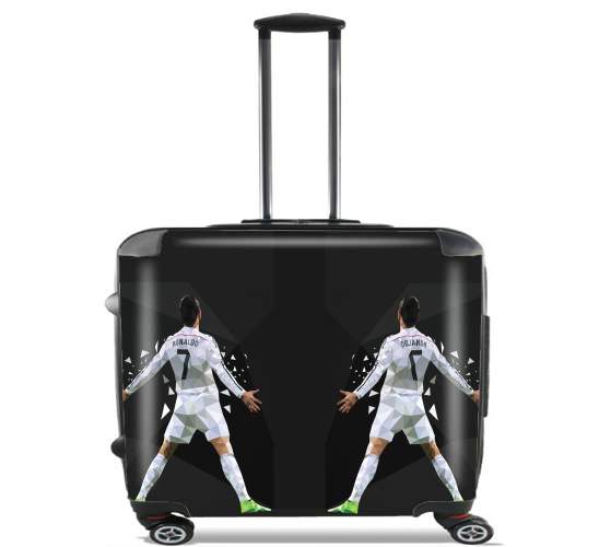  Cristiano Ronaldo Celebration Piouuu GOAL Abstract ART para Ruedas cabina bolsa de equipaje maleta trolley 17" laptop