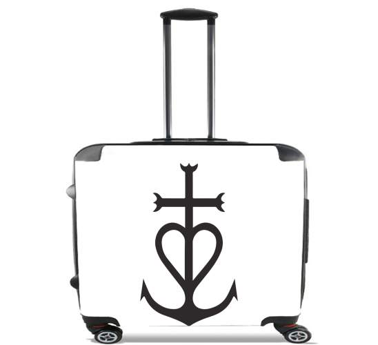  Croix de Camargue para Ruedas cabina bolsa de equipaje maleta trolley 17" laptop