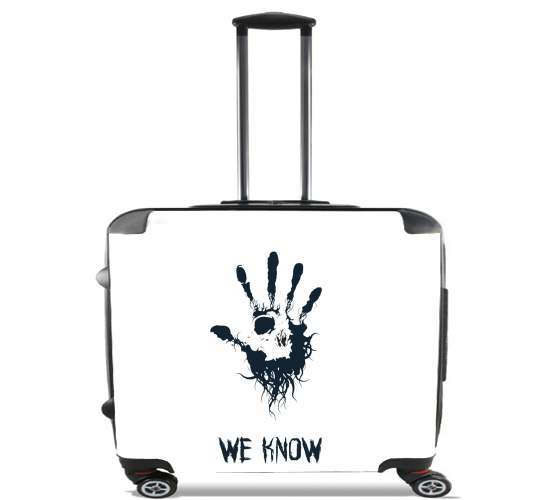  Dark Brotherhood we know symbol para Ruedas cabina bolsa de equipaje maleta trolley 17" laptop