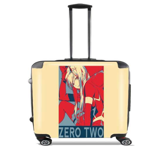  Darling Zero Two Propaganda para Ruedas cabina bolsa de equipaje maleta trolley 17" laptop