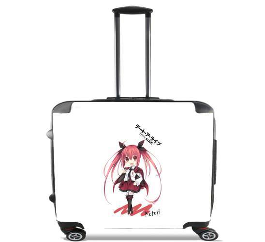  Date A Live Kotori Anime  para Ruedas cabina bolsa de equipaje maleta trolley 17" laptop
