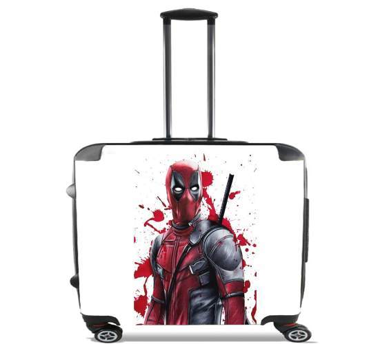  Deadpool Painting para Ruedas cabina bolsa de equipaje maleta trolley 17" laptop