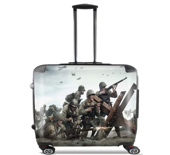  Debarquement Normandie World War II para Ruedas cabina bolsa de equipaje maleta trolley 17" laptop