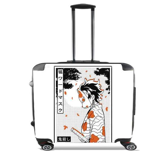  Demon Slayer Kamado Tanjiro para Ruedas cabina bolsa de equipaje maleta trolley 17" laptop