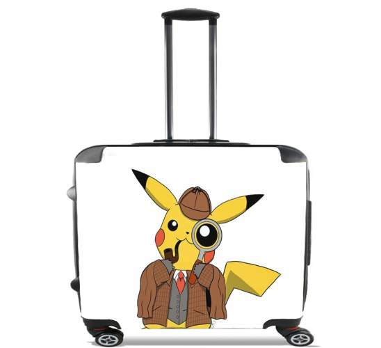  Detective Pikachu x Sherlock para Ruedas cabina bolsa de equipaje maleta trolley 17" laptop