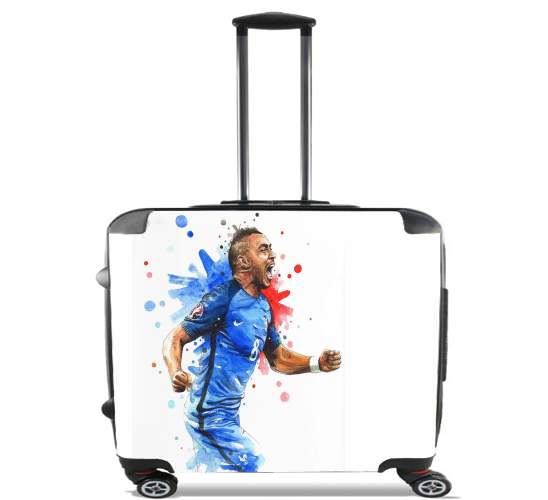  Dimitri Payet Fan Art France Team  para Ruedas cabina bolsa de equipaje maleta trolley 17" laptop