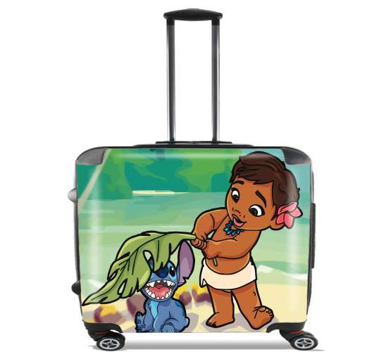  Disney Hangover Moana and Stich para Ruedas cabina bolsa de equipaje maleta trolley 17" laptop