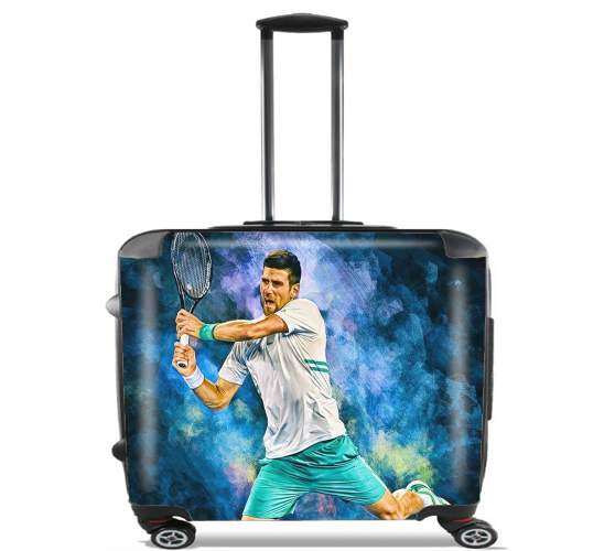  Djokovic Painting art para Ruedas cabina bolsa de equipaje maleta trolley 17" laptop