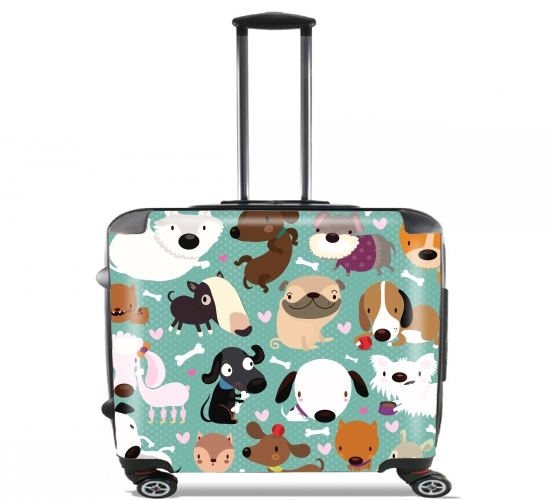  Dogs para Ruedas cabina bolsa de equipaje maleta trolley 17" laptop