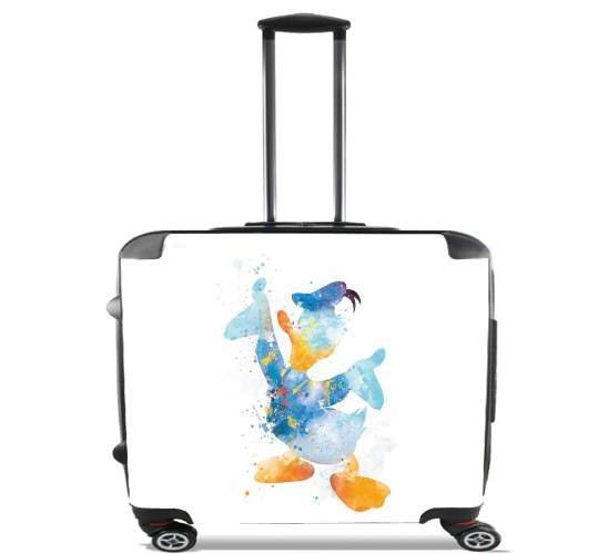 Donald Duck Watercolor Art para Ruedas cabina bolsa de equipaje maleta trolley 17" laptop