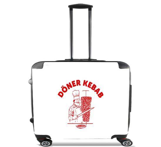  doner kebab para Ruedas cabina bolsa de equipaje maleta trolley 17" laptop