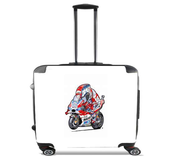  dovizioso moto gp para Ruedas cabina bolsa de equipaje maleta trolley 17" laptop
