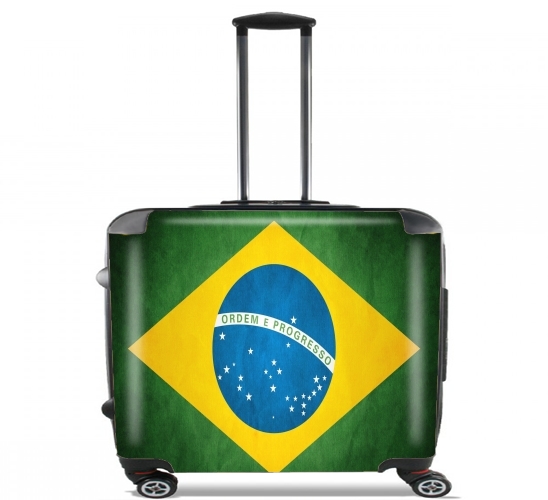  Bandera Brasil para Ruedas cabina bolsa de equipaje maleta trolley 17" laptop