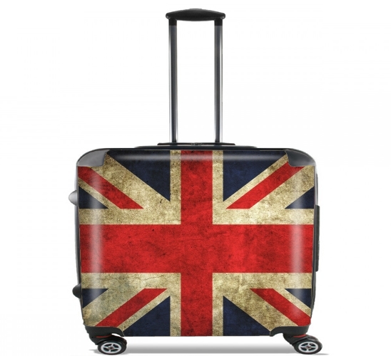  Bandera Británica envejecida para Ruedas cabina bolsa de equipaje maleta trolley 17" laptop