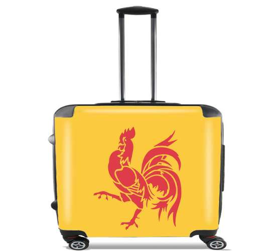 Drapeau de la Wallonie para Ruedas cabina bolsa de equipaje maleta trolley 17" laptop