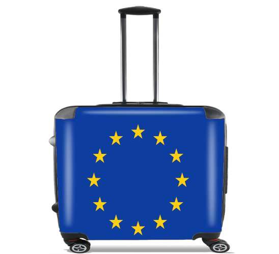  Bandera de europa para Ruedas cabina bolsa de equipaje maleta trolley 17" laptop