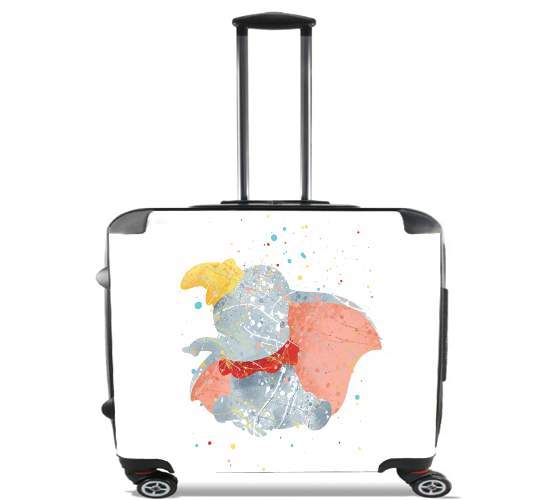  Dumbo Watercolor para Ruedas cabina bolsa de equipaje maleta trolley 17" laptop