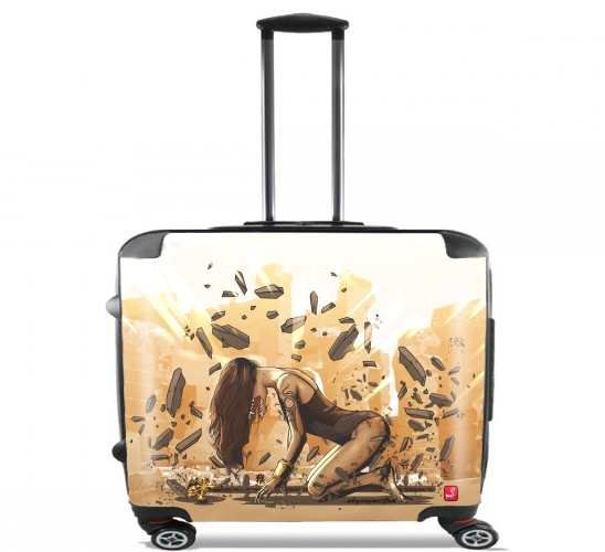  Egyptian Goddess Anubis para Ruedas cabina bolsa de equipaje maleta trolley 17" laptop