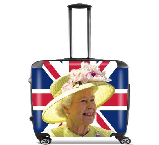  Elizabeth 2 Uk Queen para Ruedas cabina bolsa de equipaje maleta trolley 17" laptop