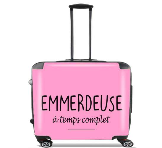  Emmerdeuse a temps complet para Ruedas cabina bolsa de equipaje maleta trolley 17" laptop