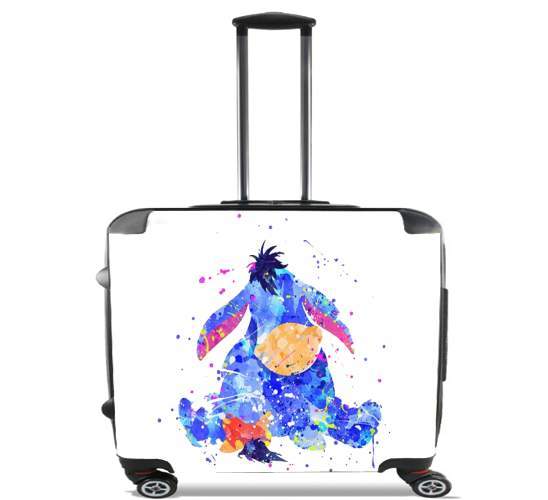  Eyeore Water color style para Ruedas cabina bolsa de equipaje maleta trolley 17" laptop