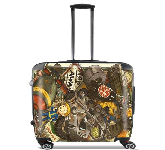  Fallout Painting Nuka Coca para Ruedas cabina bolsa de equipaje maleta trolley 17" laptop