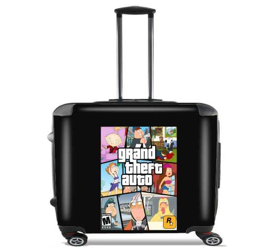  Family Guy mashup GTA para Ruedas cabina bolsa de equipaje maleta trolley 17" laptop