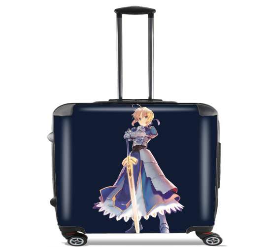  Fate Zero Fate stay Night Saber King Of Knights para Ruedas cabina bolsa de equipaje maleta trolley 17" laptop