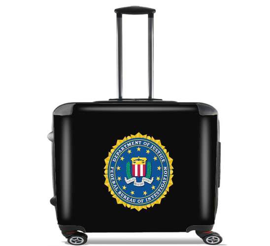  FBI Federal Bureau Of Investigation para Ruedas cabina bolsa de equipaje maleta trolley 17" laptop