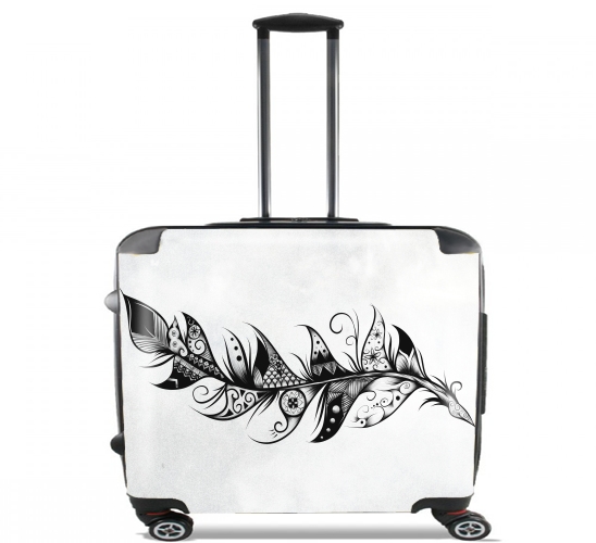  Feather para Ruedas cabina bolsa de equipaje maleta trolley 17" laptop