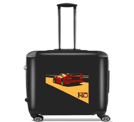  Ferrari F40 Art Fan para Ruedas cabina bolsa de equipaje maleta trolley 17" laptop