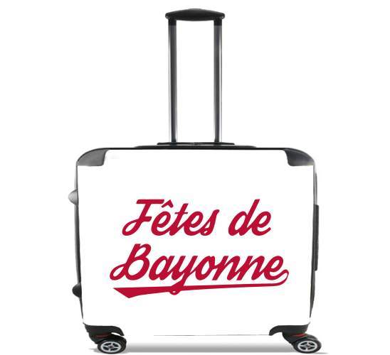  Fetes de Bayonne para Ruedas cabina bolsa de equipaje maleta trolley 17" laptop