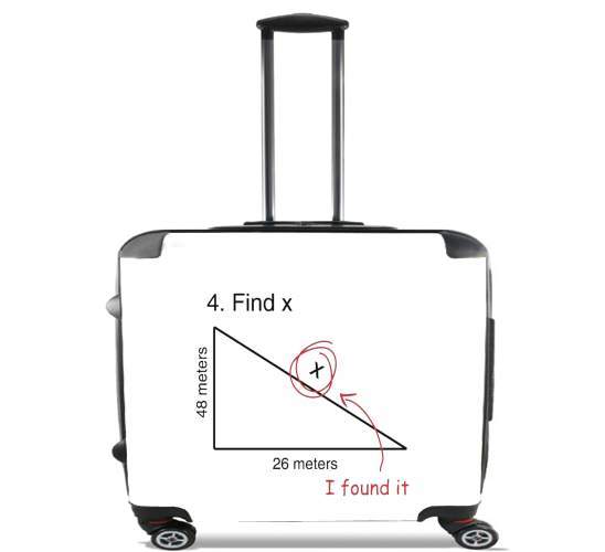  Find X Math Geek Peter Parker Spiderman para Ruedas cabina bolsa de equipaje maleta trolley 17" laptop