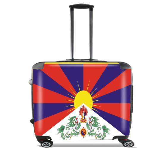  Flag Of Tibet para Ruedas cabina bolsa de equipaje maleta trolley 17" laptop