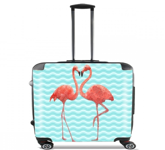  flamingo love para Ruedas cabina bolsa de equipaje maleta trolley 17" laptop