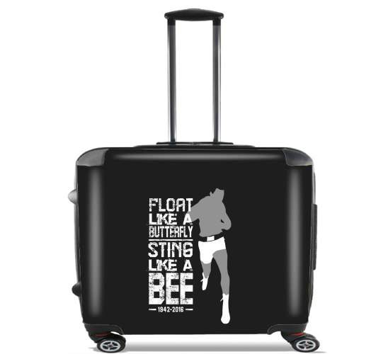  Float like a butterfly Sting like a bee para Ruedas cabina bolsa de equipaje maleta trolley 17" laptop