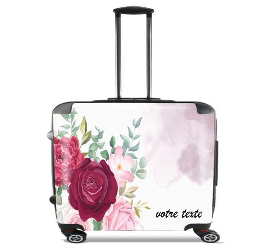  Flower Shop Logo para Ruedas cabina bolsa de equipaje maleta trolley 17" laptop