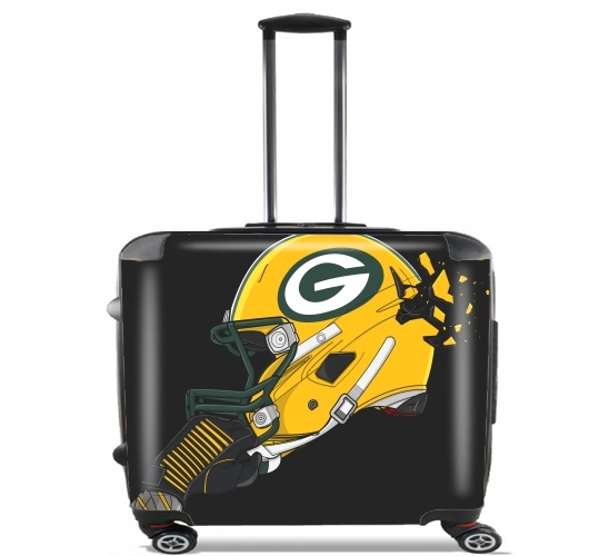  Football Helmets Green Bay para Ruedas cabina bolsa de equipaje maleta trolley 17" laptop