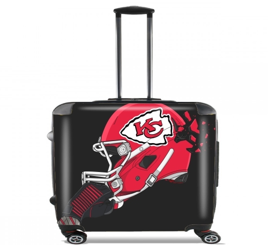  Football Helmets Kansas City para Ruedas cabina bolsa de equipaje maleta trolley 17" laptop