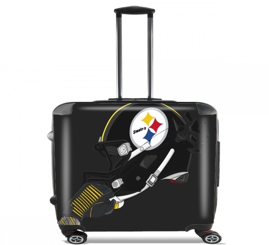  Football Helmets Pittsburgh para Ruedas cabina bolsa de equipaje maleta trolley 17" laptop