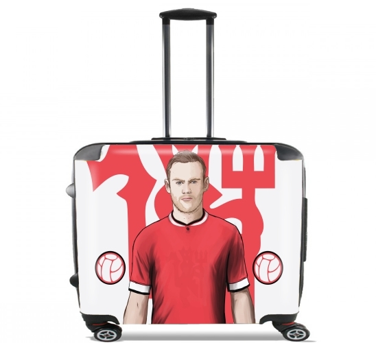  Football Stars: Red Devil Rooney ManU para Ruedas cabina bolsa de equipaje maleta trolley 17" laptop