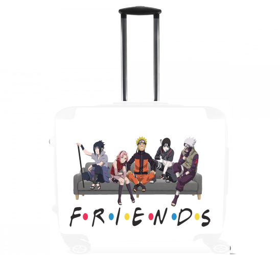  Friends parodie Naruto manga para Ruedas cabina bolsa de equipaje maleta trolley 17" laptop