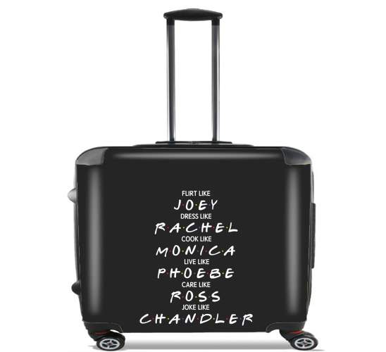  Friends para Ruedas cabina bolsa de equipaje maleta trolley 17" laptop