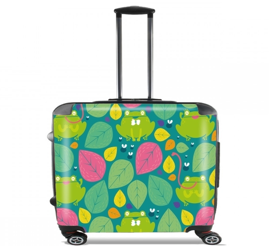  Ranas y hojas para Ruedas cabina bolsa de equipaje maleta trolley 17" laptop