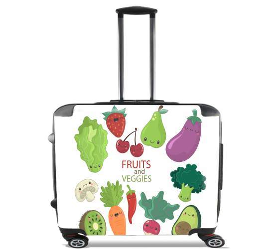 Fruits and veggies para Ruedas cabina bolsa de equipaje maleta trolley 17" laptop