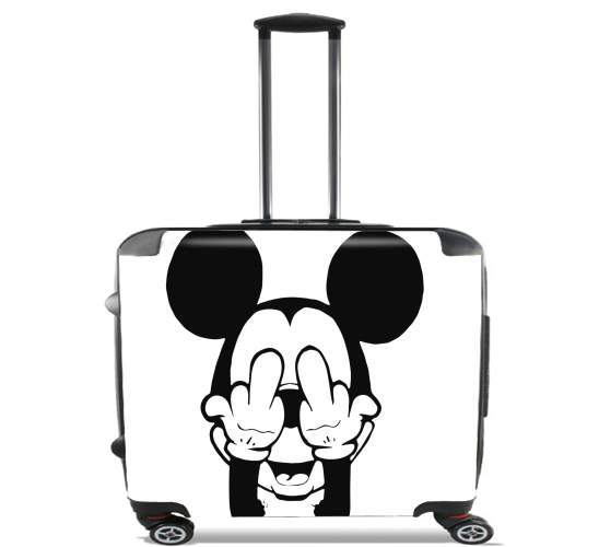  Fuck You Mouse para Ruedas cabina bolsa de equipaje maleta trolley 17" laptop