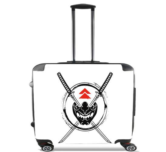  ghost of tsushima art sword para Ruedas cabina bolsa de equipaje maleta trolley 17" laptop