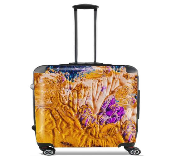  Gold and Purple Paint para Ruedas cabina bolsa de equipaje maleta trolley 17" laptop
