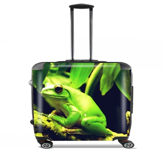  Green Frog para Ruedas cabina bolsa de equipaje maleta trolley 17" laptop
